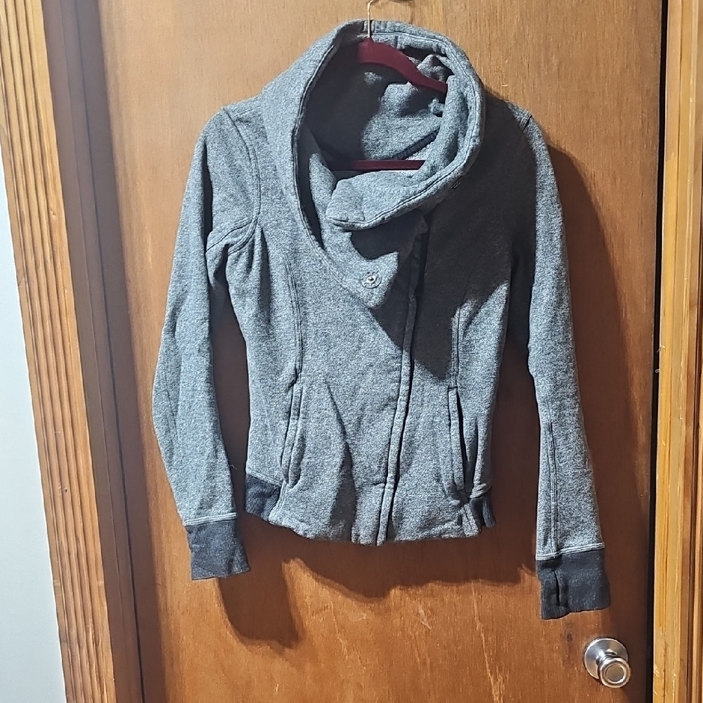 Lululemon Gray Cowl Neck Jacket